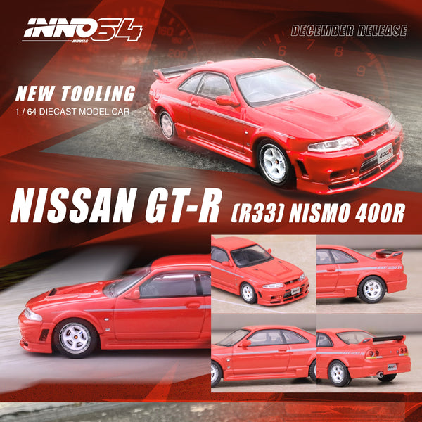 INNO64 1/64 NISSAN SKYLINE GT-R (R33) NISMO 400R Super Clear Red II IN64-400R-SCR