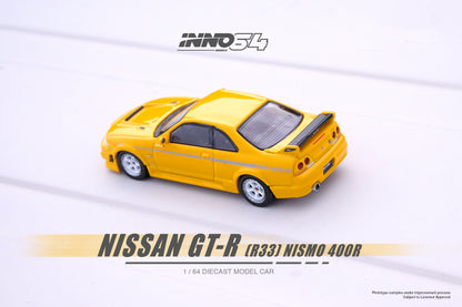 INNO64 1/64 NISSAN SKYLINE GT-R (R33) NISMO 400R Lightning Yellow IN64-400R-LYL