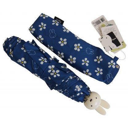 Miffy wind-resistant bone type flower folding umbrella - blue 