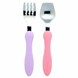 EDISON Spoon and Fork Set - Purpler & Pink