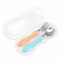 EDISON Spoon and Fork set - Orange & Blue