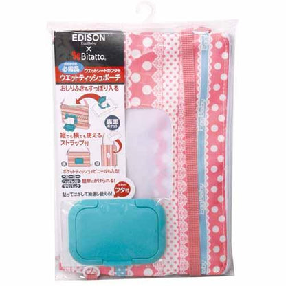 Wet Tissue Pouch - Pink Lace