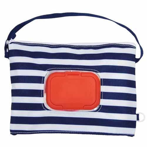 Wet tissue pouch - Blue stripe