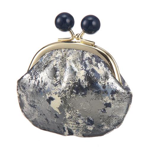 Random foil pom pom pouch - blue