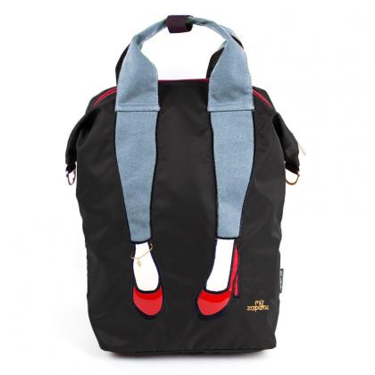 mis zapatos Anklet Nylon Backpack - Black