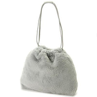 CONFITURE fur tote bag - Grey