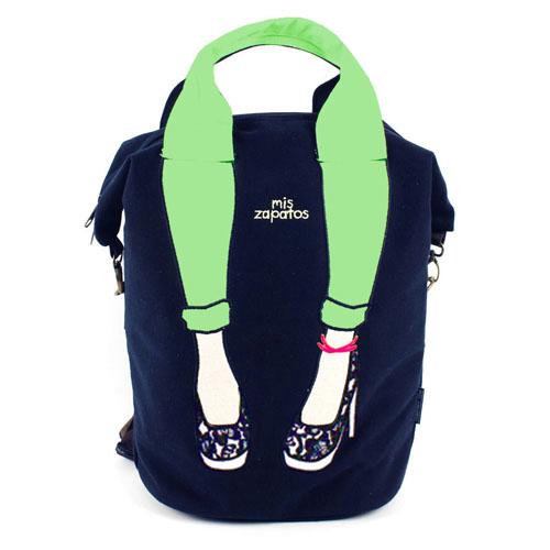 mis zapatos Skinny Pants 2-Way Backpack - Navy