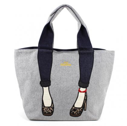 mis zapatos skinny pants tote - Gray