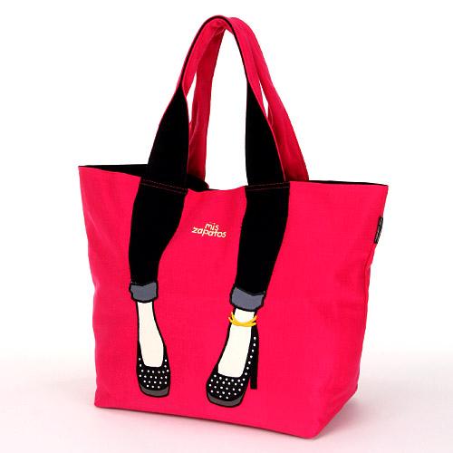 mis zapatos skinny pants tote - Pink