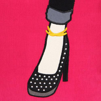 mis zapatos skinny pants tote - Pink