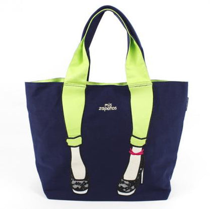 mis zapatos skinny pants tote - Navy