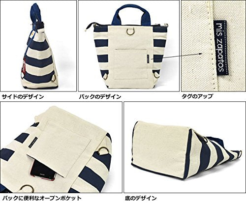 mis zapatos Canvas 3-way tote bag