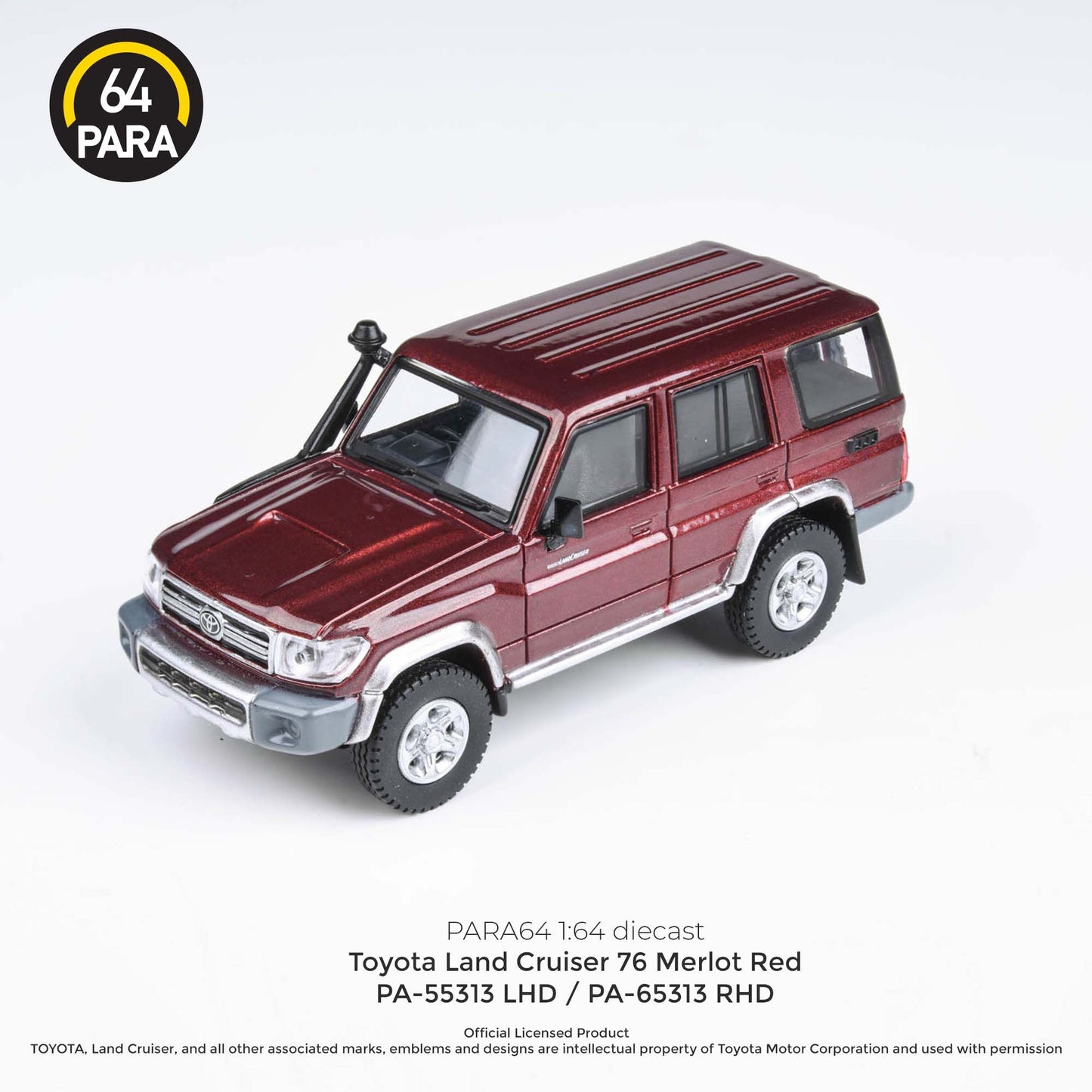 PARA64 1/64 2014 Toyota  Land Cruiser LC76 Merlot Red LHD PA-55313