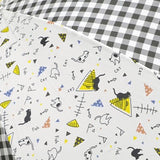 a.s.s.a Folding Umbrella with storage bag - Black Cat & Fish