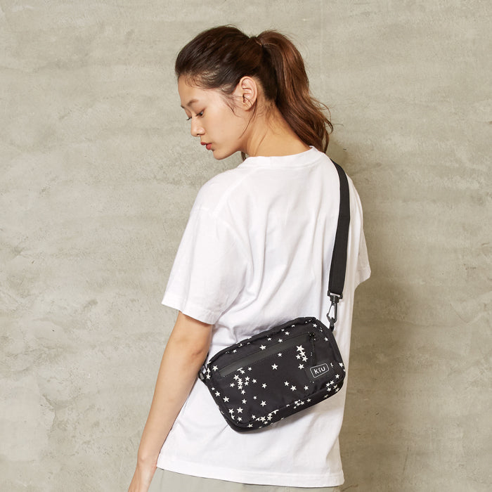 KiU Waterproof Mini Shoulder Bag - Black Stardust