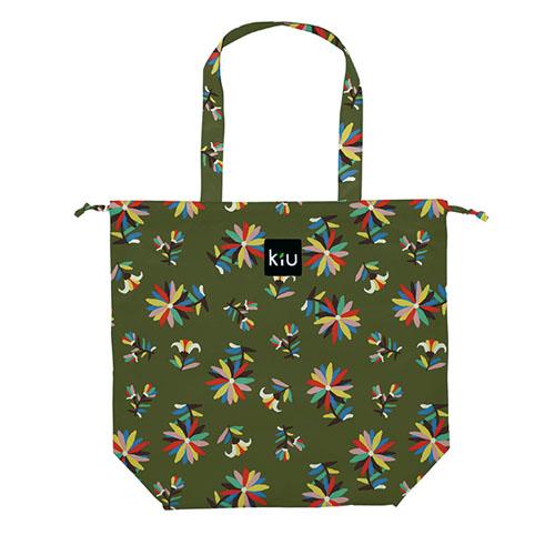 w.p.c Tote / Rain Bag in Moss green Mexican flower