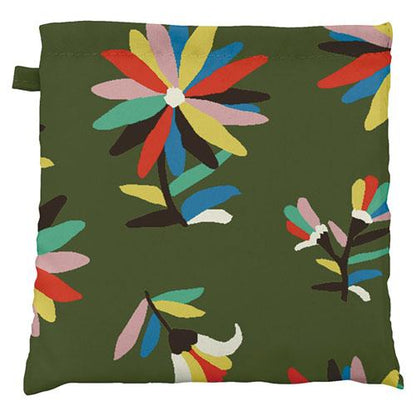 w.p.c Tote / Rain Bag in Moss green Mexican flower
