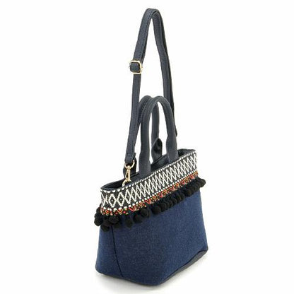 Mini tote bag - Blue