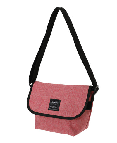 ANELLO Japan Heavyweight polyester canvas mini-mini messenger - Pink
