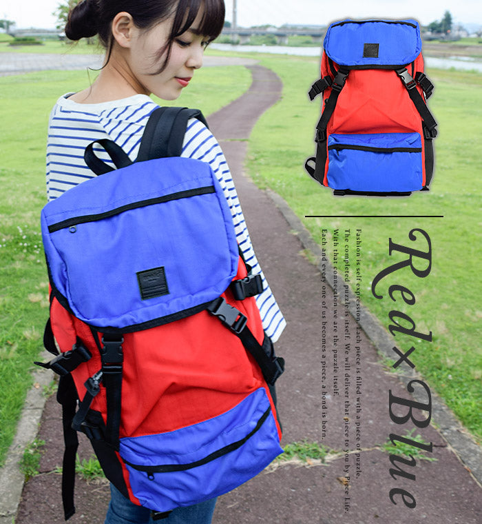 anello ®Japan RETRO OUTDOOR Backpack - Navy AH-B1901