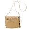 Faux Fur Shoulder Bag Beige