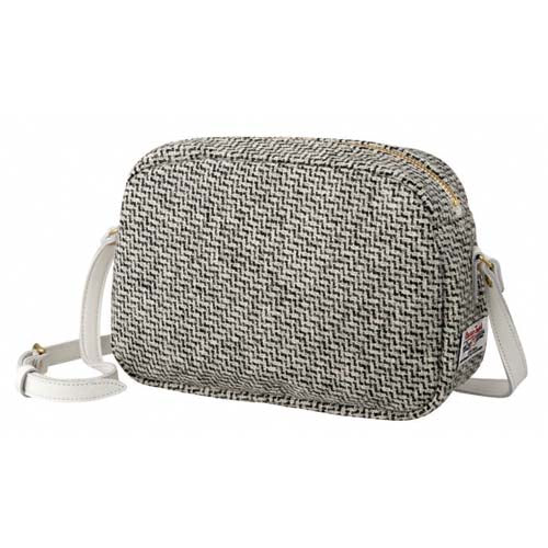 Harris Tweed Round Shoulder Bag - Grey 