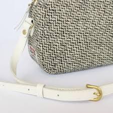Harris Tweed Round Shoulder Bag - Grey
