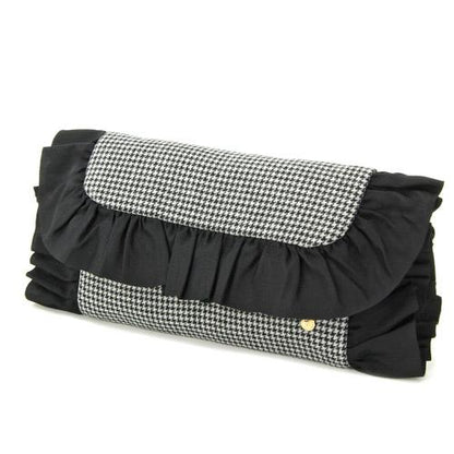 Wool fur clutch - Thousand birds