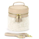 Cylindrical shoulder bag - Off white