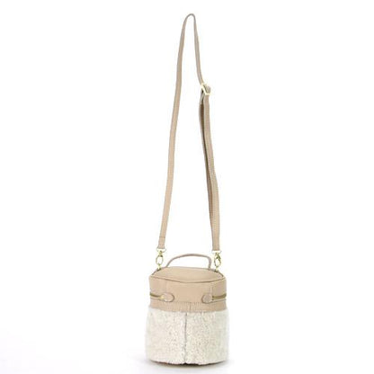 Cylindrical shoulder bag - Off white