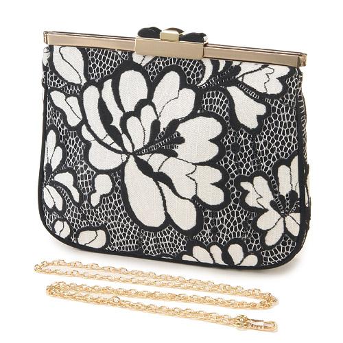 Cross body bag - Black lace