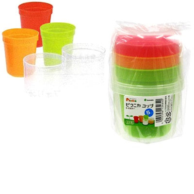 inomata Plastic cup 3pk with storage case 4905596134640