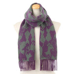 Cat pattern scarf - Lilac