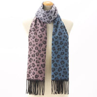 Leopard pattern scarf  - Pink