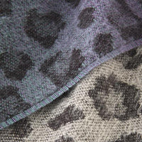 Leopard pattern scarf  - Lilac