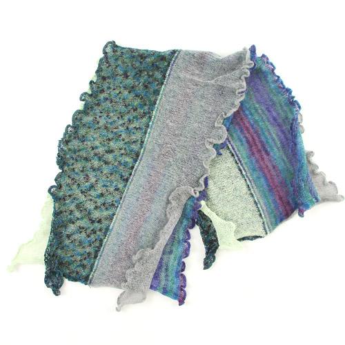 Frilled muffler - Green 