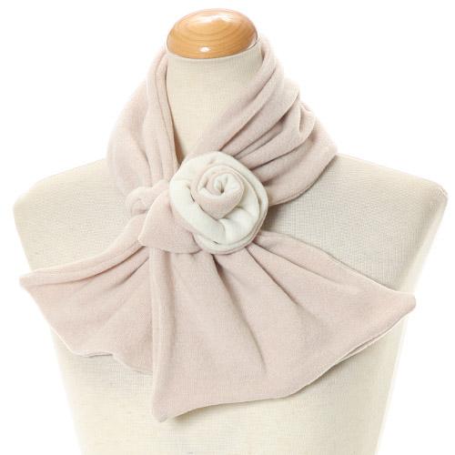 Rose flower neck warmer - Beige