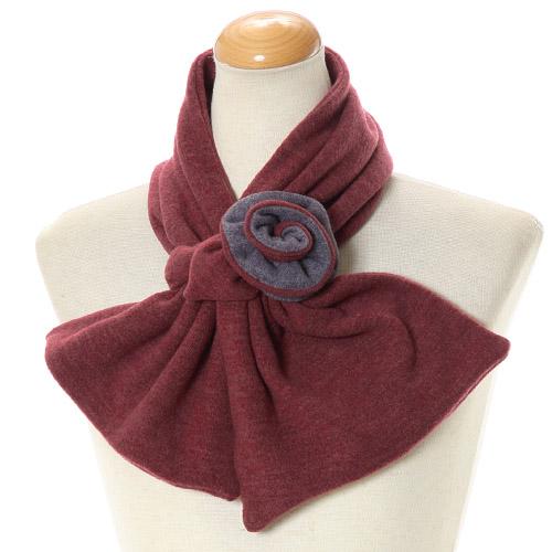Rose flower neck warmer - Wine