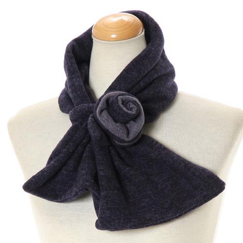 Rose flower neck warmer - Blue