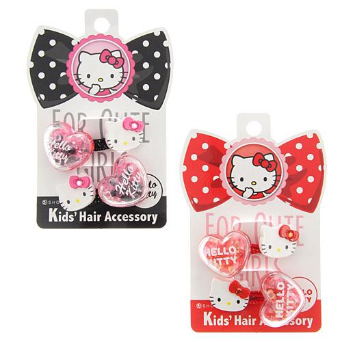 Kids 2 pack Hello Kitty Hair Ties - Pink