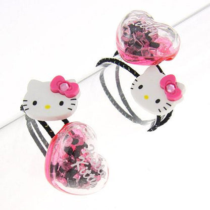 Kids Hello Kitty Hair Ties 2pk - Pink