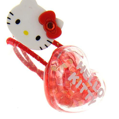 Kids Hello Kitty Hair Ties 2pk - Red