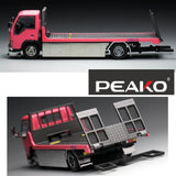 PEAKO64 1/64 Peako Model & YES Flatbed Tow Truck PINK 63508