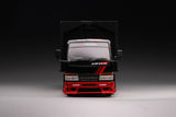 YES x PEAKO64 1/64 Semi Wide Wing Custom Truck Black/Red 63513