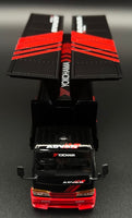 YES x PEAKO64 1/64 Semi Wide Wing Custom Truck Black/Red 63513