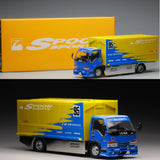 Peako Model & YES 1/64 Semi Wide Wing Custom Truck (Yellow/Blue) 63514