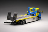 PEAKO64 1/64 Flatbed Tow Truck BLUE/YELLOW 64000