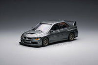 PEAKO64 1/64 Peako Model Mitsubishi 2006 Lancer Evolution VIII GREY with Tuning Parts and Car Park 64101