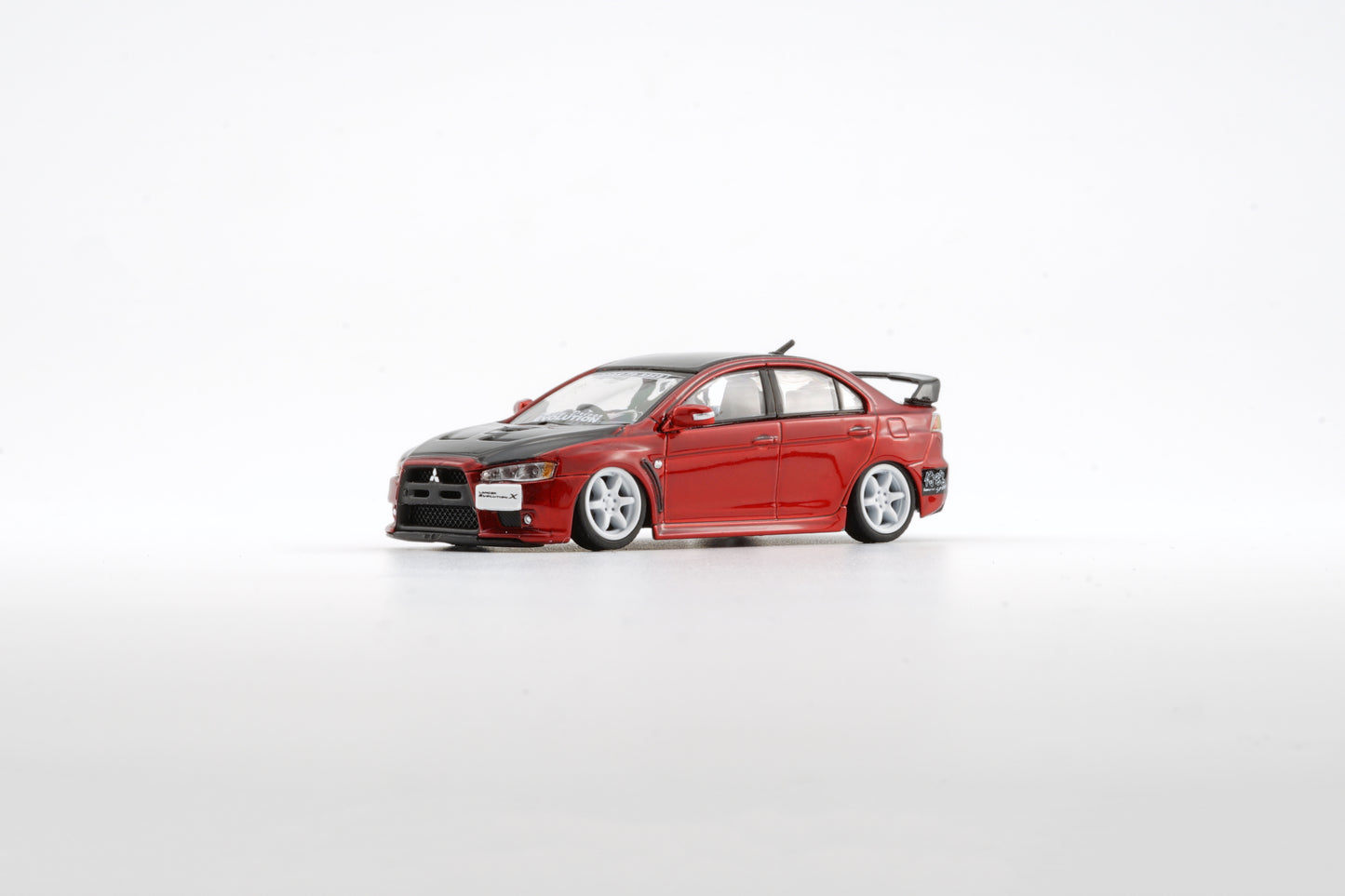 BM CREATIONS JUNIOR 1/64 Mitsubishi Lancer EVO X -RED JDM (RHD) HK Toycar Salon 2022 Edition 64B0249