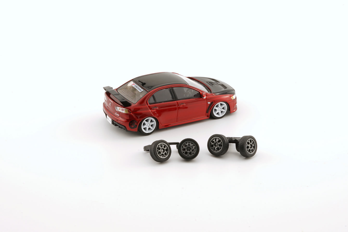 BM CREATIONS JUNIOR 1/64 Mitsubishi Lancer EVO X -RED JDM (RHD) HK Toycar Salon 2022 Edition 64B0249